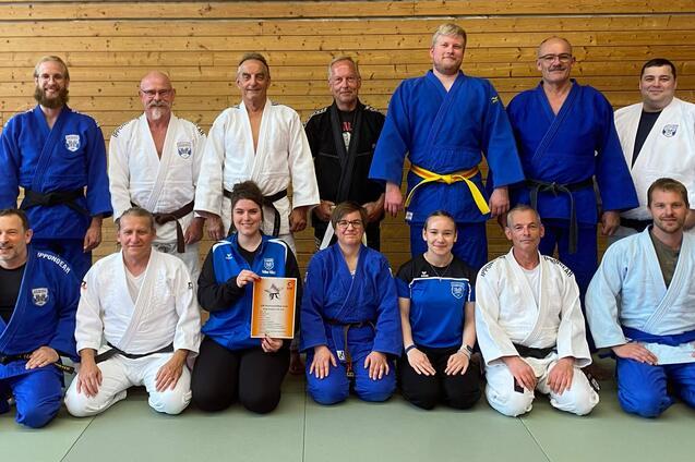 Spvgg Besigheim Abteilung Judo erhält Vereinszertifikat des Deutschen Judo Bundes in Gold