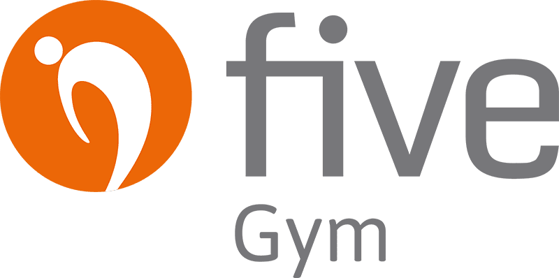 Logo mit stilisierter Figur in Weiß auf orangenem Hintergrund und grauem Schriftzug.