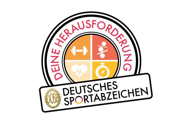 Deutsches Sportabzeichen - deine Herausforderung Logo Deutsches Sportabzeichen deine Herausforderung Logo auf weißem Hintergrund